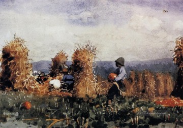  realismus - Der Kürbis Flecken Realismus Maler Winslow Homer